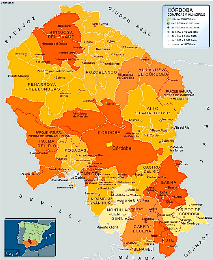 Mapa Córdoba